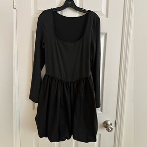 Elegant Black Long Sleeve Dress